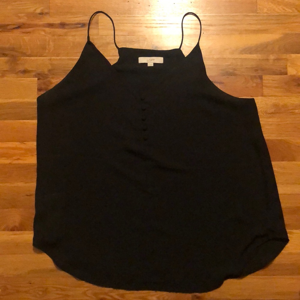 BARELY WORN BLACK LOFT TANK TOP FOR WORK!